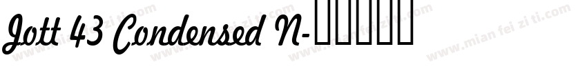 Jott 43 Condensed N字体转换